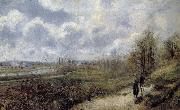 Camille Pissarro leading the way Schwarz Metaponto oil painting reproduction